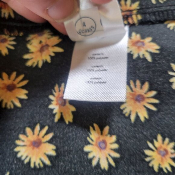 WeWoreWhat Black & Yellow Daisy Print Spaghetti Straps Midi Slip Dress Size 0 - Picture 6 of 10